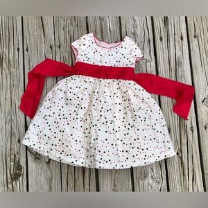 Girls 4 GEORGE Polka Dot Holiday Dressy Twirl Dress Tulle Underskirt Photos
